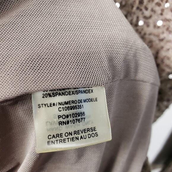 Alice + Olivia Nala Sequined Dress in Chocolate (Brown) Size S - Picture 6 of 12